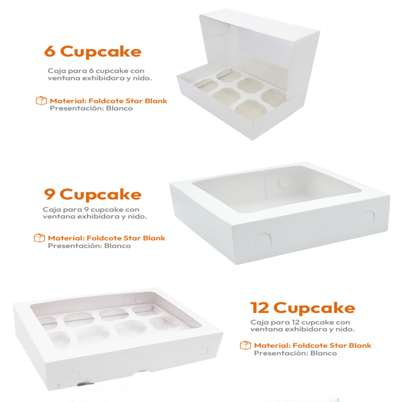 CAJAS DE CUKCAKE (DE 1 A 9)