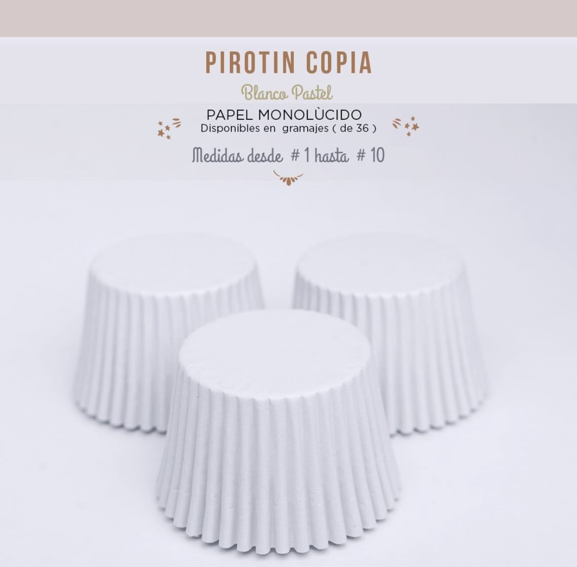 PIROTINES COPIA O PASTEL C/. BLANCO