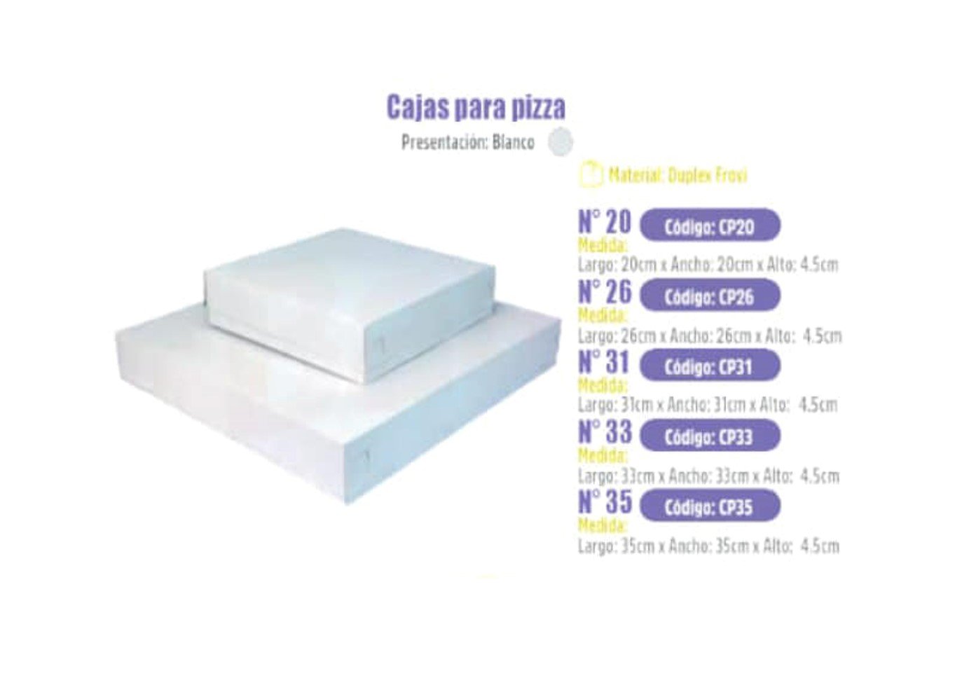 CAJAS DE PIZZA