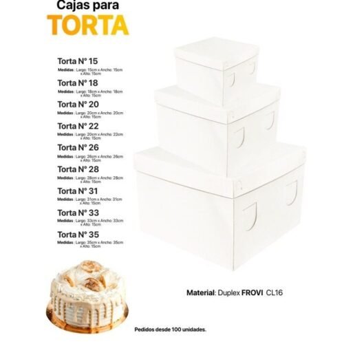 CAJAS DE TORTA