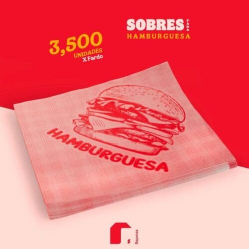 SOBRES PARA HAMBURGUESA