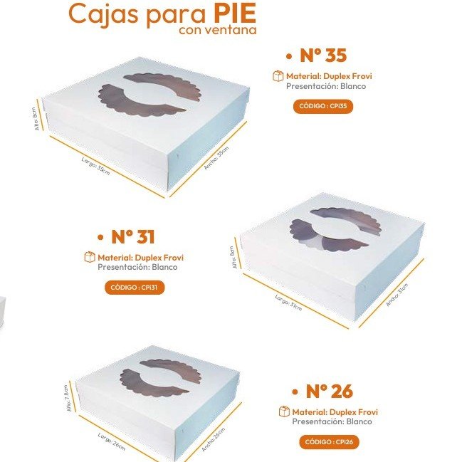 CAJAS DE PIE C/. VENTANA
